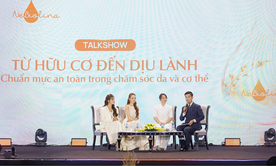 Các khách mời chia sẻ tại buổi talkshow trong khuôn khổ sự kiện Proud Heart Launch (Ảnh: NeBiolina).