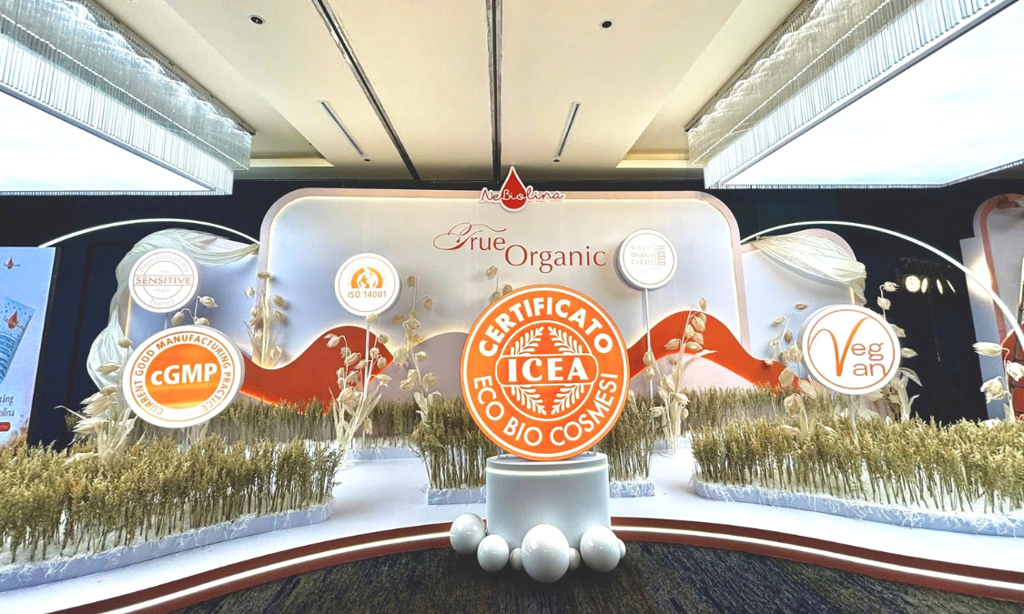 NeBiolina đã được chứng nhận ICEA Eco Bio Cosmetics cho tất cả các dòng sản phẩm (Ảnh: NeBiolina).