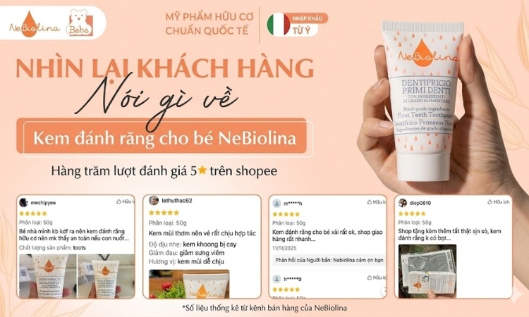 Dầu massage NeBiolina đã nhận được lời khen của nhiều mẹ bầu, mẹ bỉm