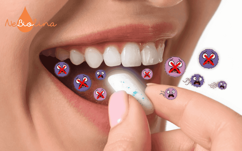 Sử dụng kẹo cao su chứa xylitol để ngăn ngừa vi khuẩn gây sâu răng