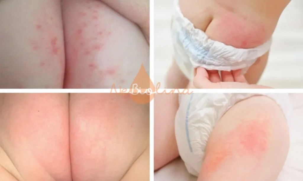 Hình ảnh hăm tã ở trẻ sơ sinh cấp độ 2