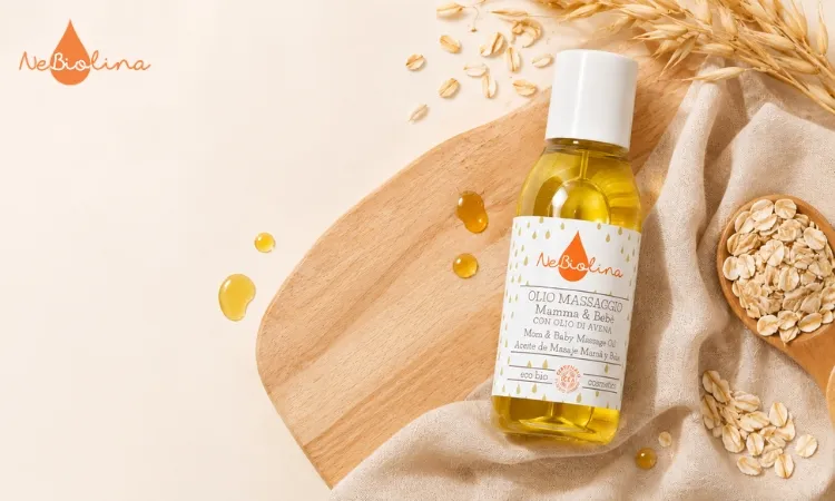 Dưỡng ẩm phòng ngừa rạn da bằng dầu massage hữu cơ NeBiolina thấm nhanh, không bết dính