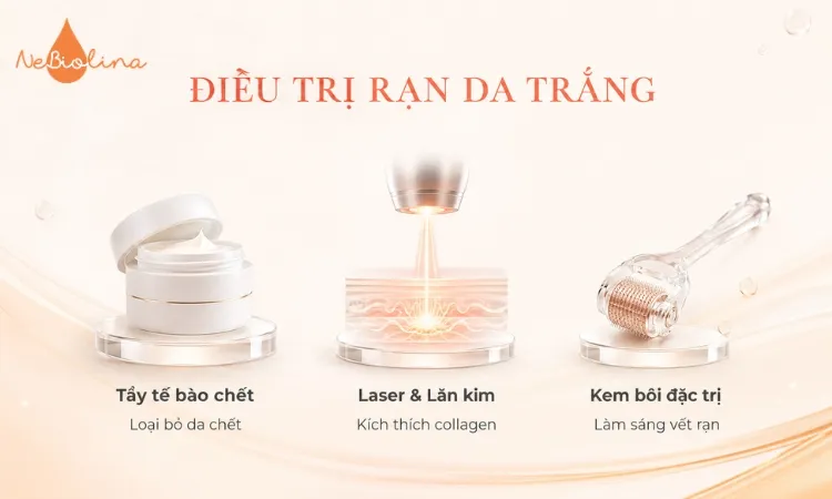 Rạn da trắng thường phải điều trị bằng các phương pháp thẩm mỹ chuyên sâu