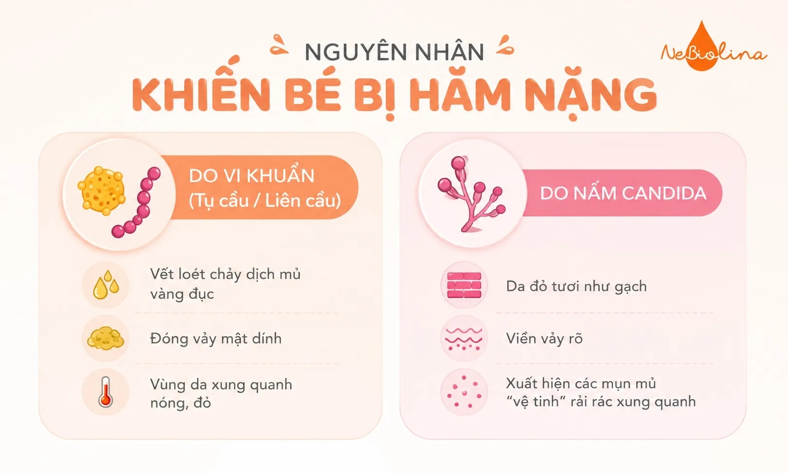 Nguyên nhân chính khiến bé bị hăm tã nặng