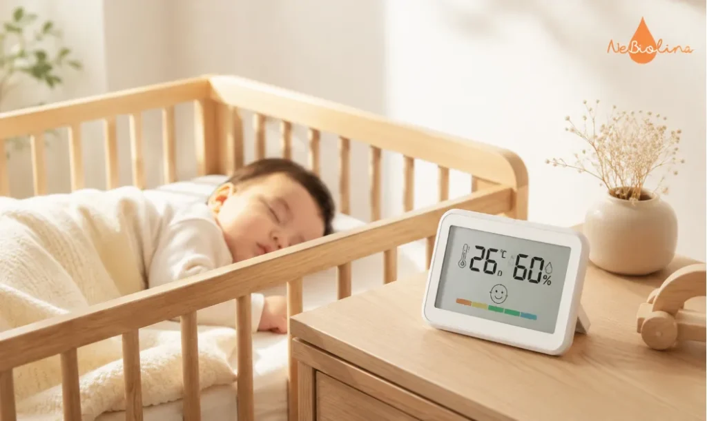 Mẹ cần giữ phòng mát mẻ và thông thoáng cho bé