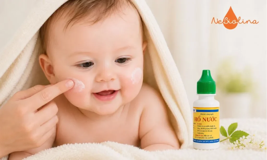 Có thể bôi hồ nước cho bé bị chàm sữa giai đoạn khởi phát