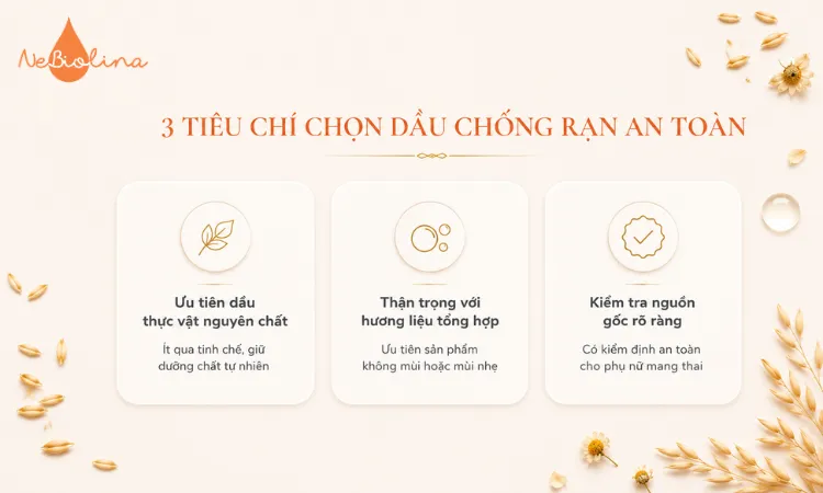3 tiêu chí lựa chọn dầu chống rạn da cho bà bầu