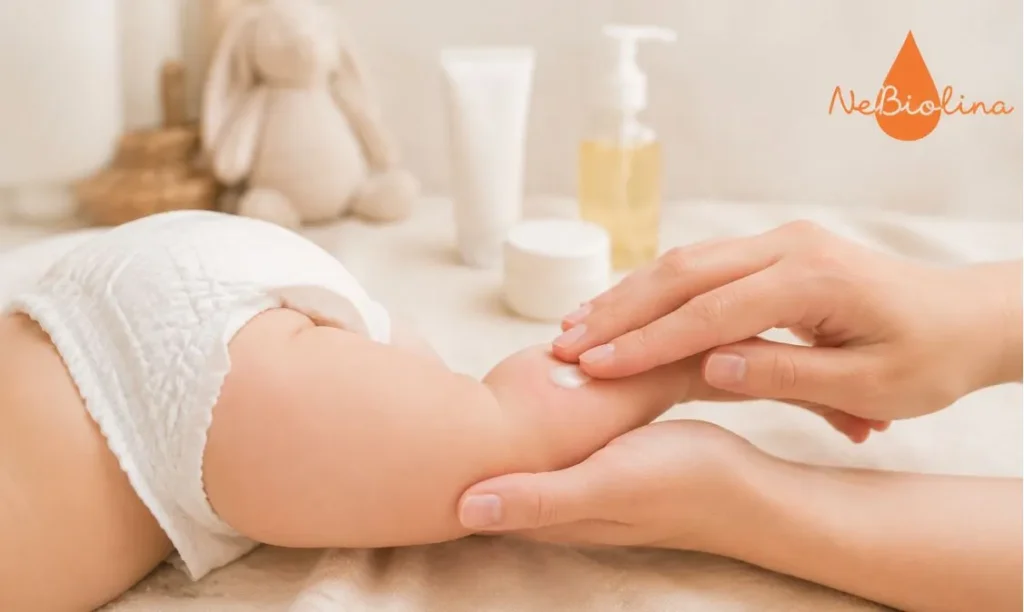 Sử dụng sản phẩm vệ sinh không phù hợp cũng là nguyên nhân gây hăm tã ở trẻ