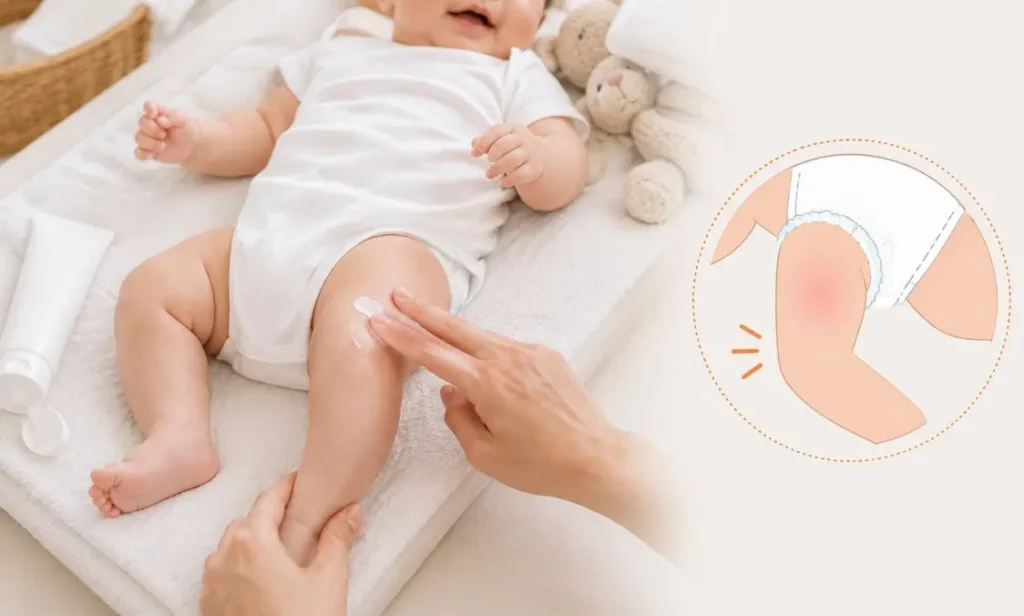 Sử dụng kem trị hăm đúng mức độ hăm của bé