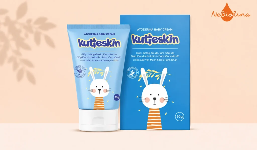Kutieskin - Kem bôi cho trẻ bị chàm sữa