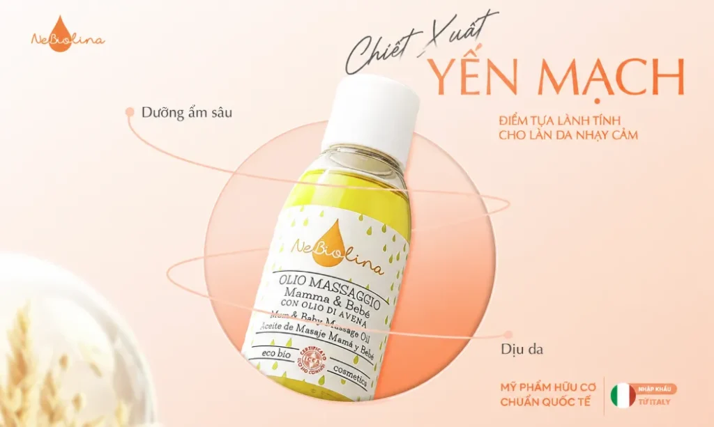 Dầu dưỡng NeBiolina dưỡng ẩm sâu, ngăn ngừa rạn hiệu quả