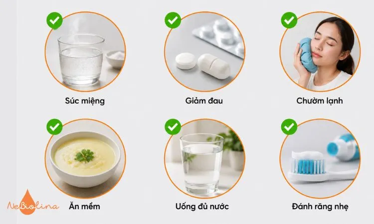 Các biện pháp chăm sóc tại nhà giúp hỗ trợ kiểm soát nhiễm trùng trước khi thăm khám.