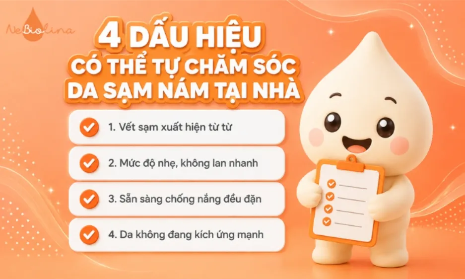 Có thể thử các cách trị nám tại nhà trong trường hợp nám nhẹ