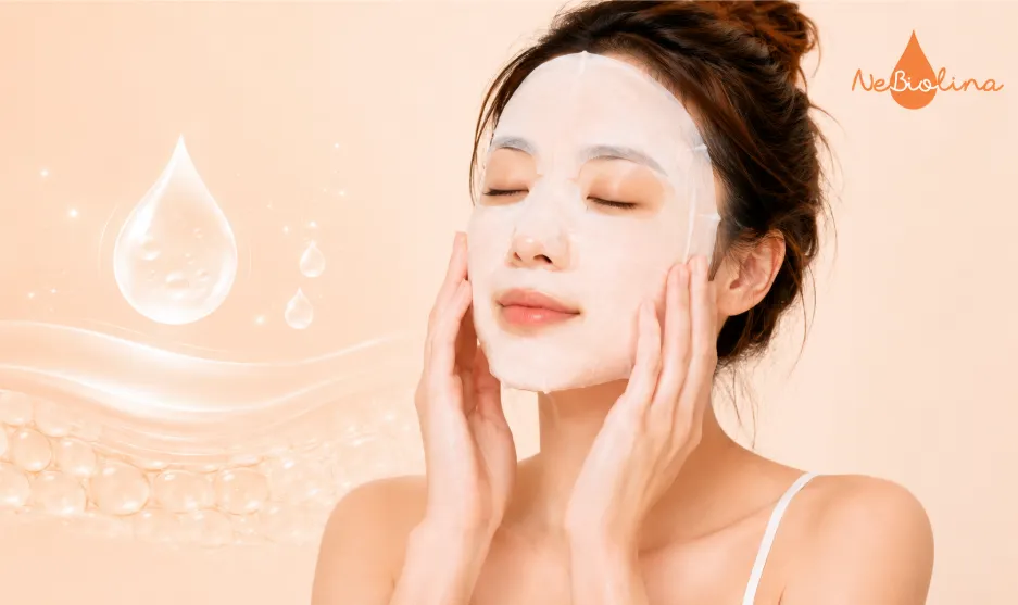 Đắp mặt nạ đúng cách giúp hỗ trợ cấp ẩm và làm dịu da mụn.