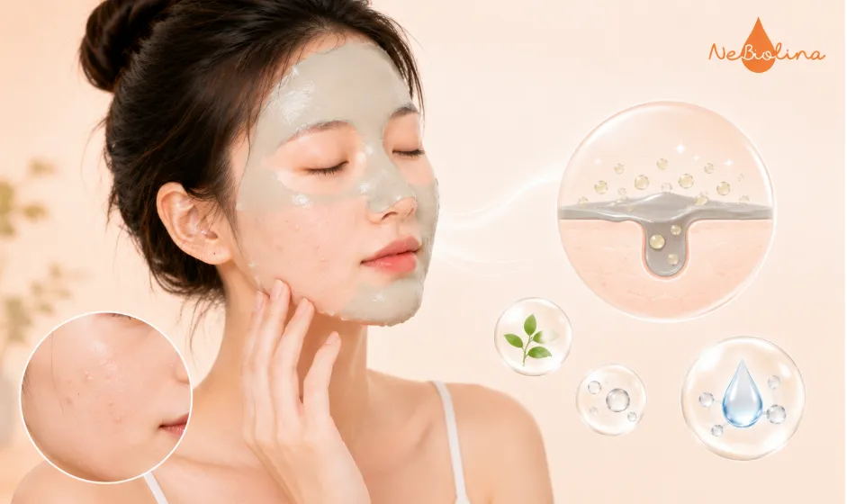 Mặt nạ phù hợp cho da mụn ẩn.