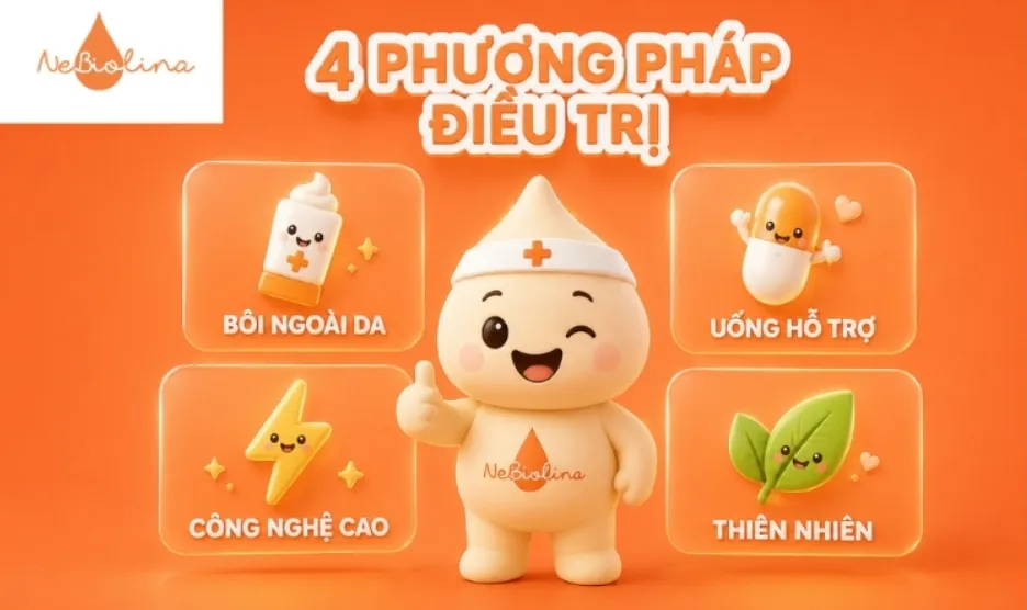 4 nhóm phương pháp điều trị nám hiện nay