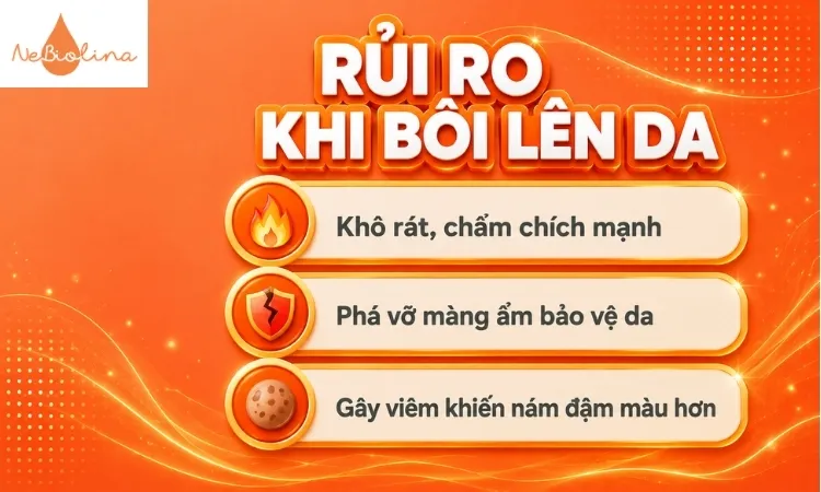 Dùng kem đánh răng bôi lên da có thể gây những tác dụng không mong muốn