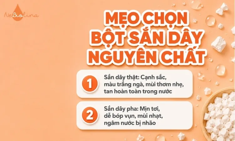 Mẹo chọn bột sắn dây nguyên chất
