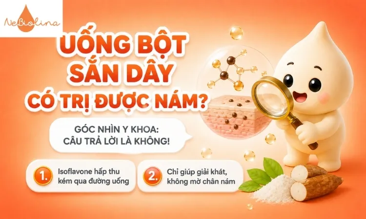 Chưa có bằng chứng y khoa chứng minh uống bột sắn dây giúp điều trị nám