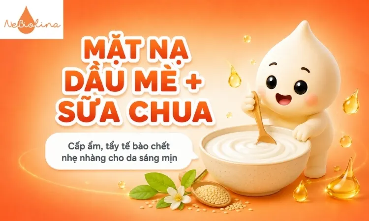 Công thức mặt nạ dầu mè và sữa chua giúp cấp ẩm