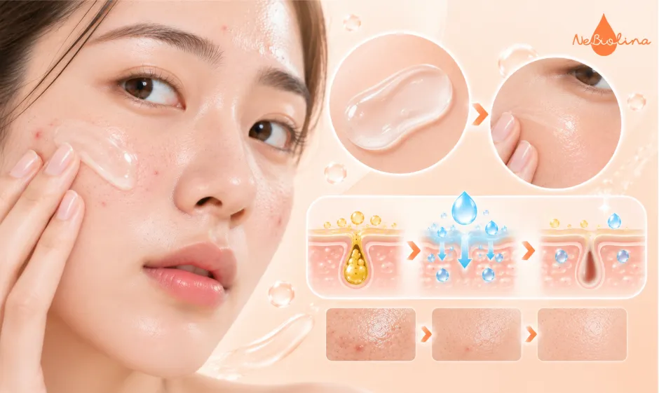 Kem dưỡng giúp cân bằng dầu và duy trì độ ẩm cho da mụn