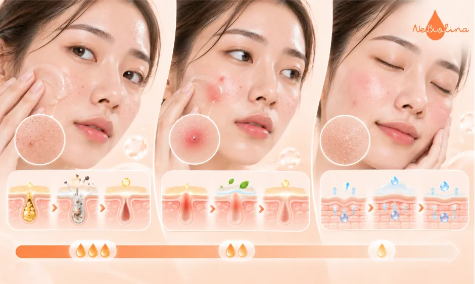 Lựa chọn sản phẩm kiềm dầu theo mức độ và tình trạng da mụn