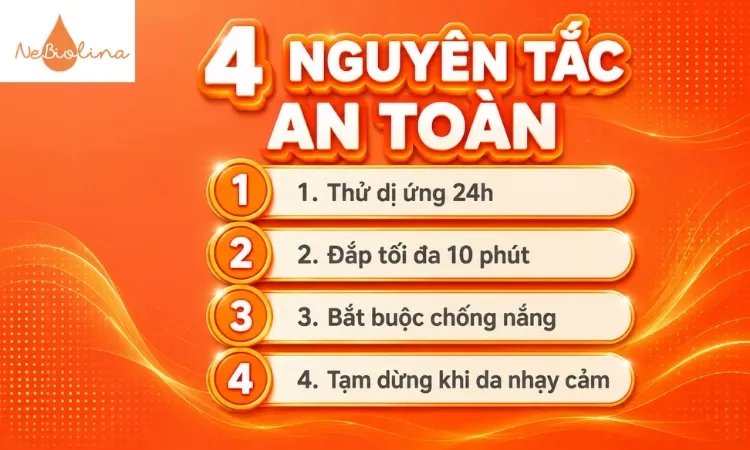 4 nguyên tắc đắp mặt nạ nghệ an toàn