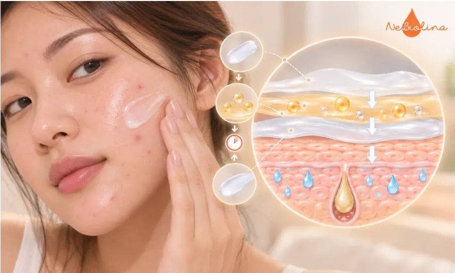 Thoa retinol xen kẽ kem dưỡng giúp giảm kích ứng và duy trì độ ẩm cho da.