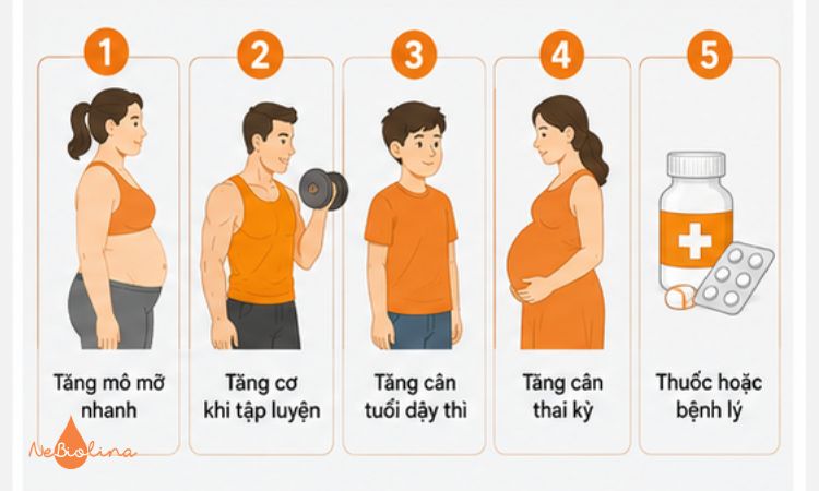 5 kiểu tăng cân dễ gây rạn da