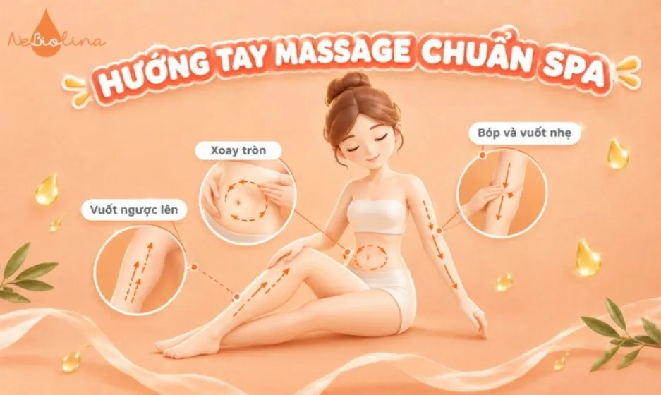 Cách massage body oil cho từng vùng cơ thể