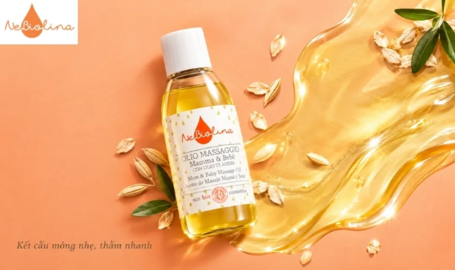 Body oil hữu cơ NeBiolina - Da no ẩm, không lo bí