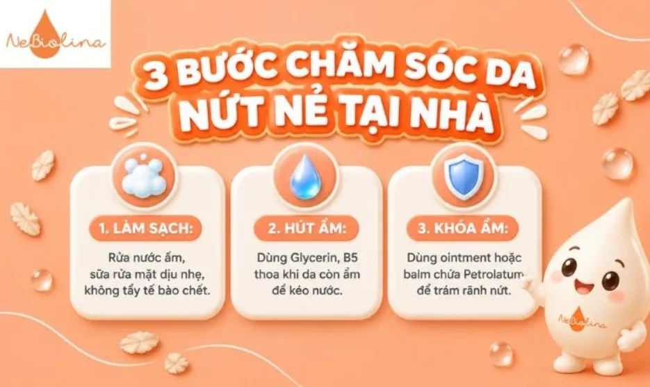 Chăm sóc da khô bị nứt nẻ đúng quy trình mới giúp da phục hồi