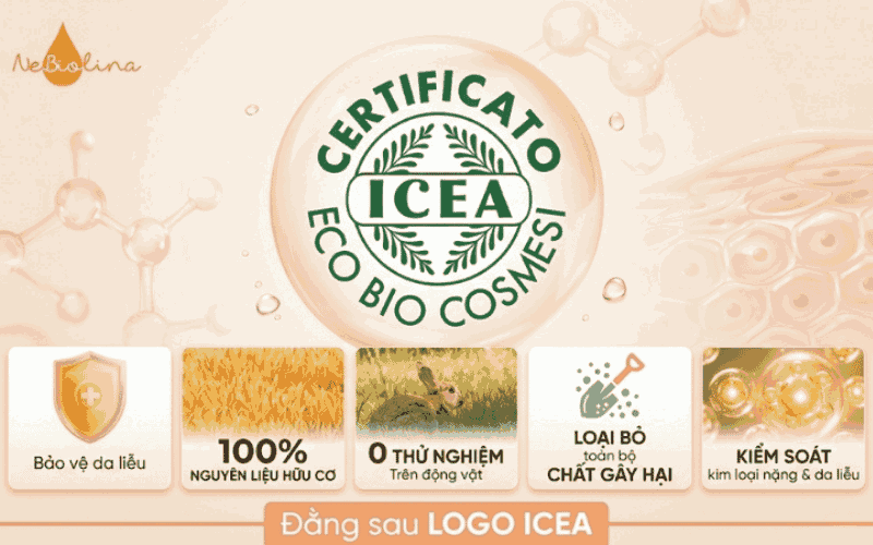 Kem đánh răng NeBiolina đạt chứng chỉ hữu cơ ICEA từ Mỹ