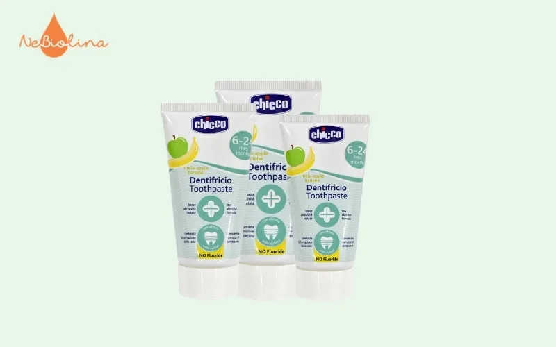 Kem đánh răng hương Chuối - Táo Chicco 6M+