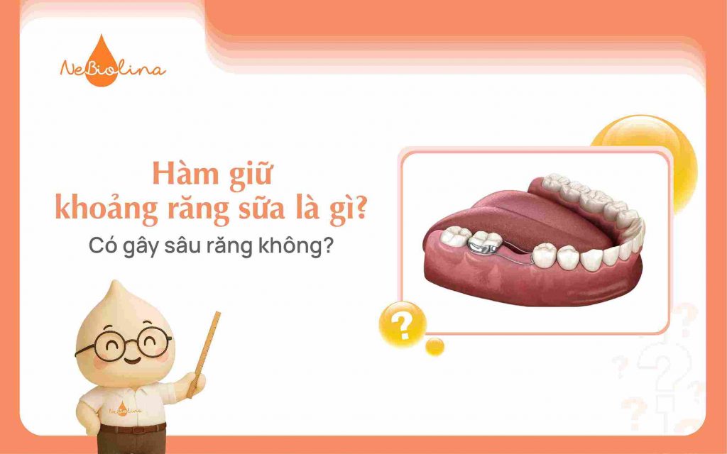 hàm giữ khoảng răng sữa