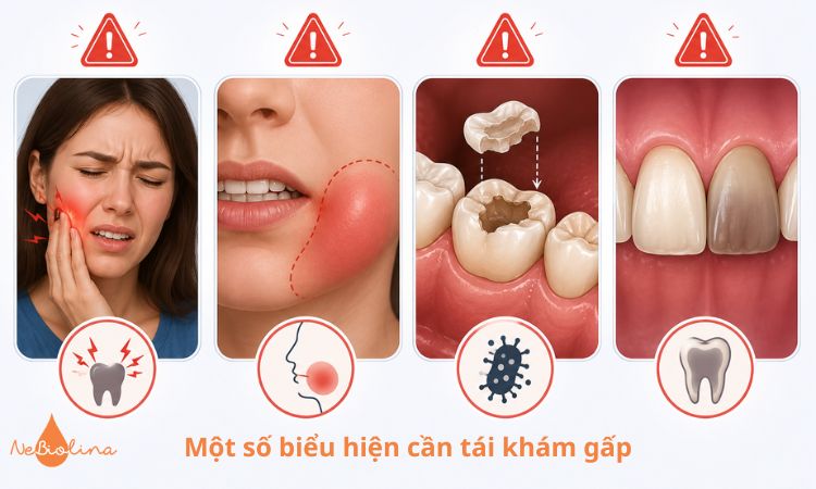 Dấu hiệu cần tái khám sau điều trị tủy