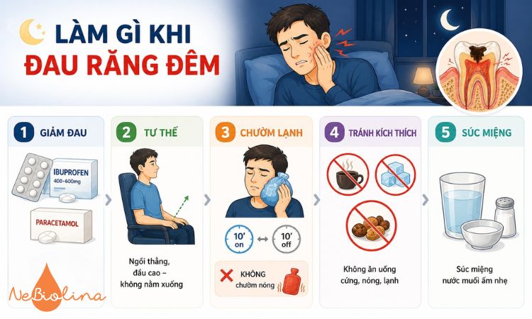 Phương pháp đơn giản giúp giảm đau răng về đêm. 