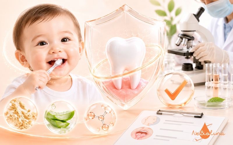Kem đánh răng NeBiolina đã được kiểm nghiệm da liễu niêm mạc miệng