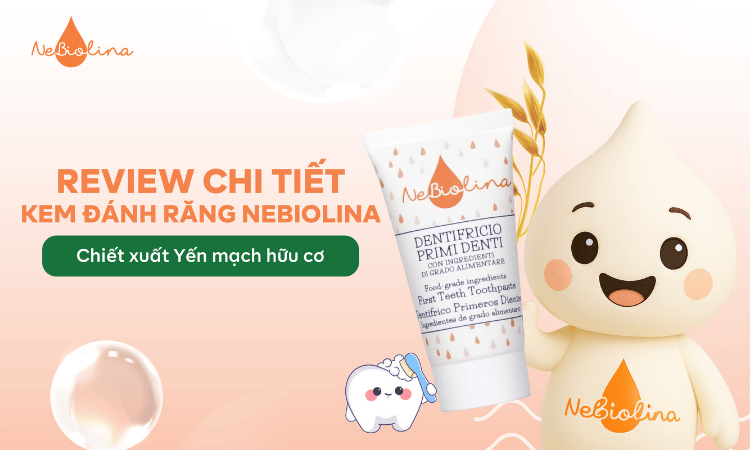 Review chi tiết Kem đánh răng NeBiolina chiết xuất Yến mạch hữu cơ