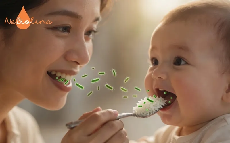 Vi khuẩn sâu răng truyền từ mẹ sang con