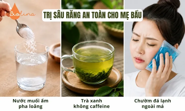 Mẹ bầu lựa chọn phương pháp tự nhiên, an toàn khi bị sâu răng.