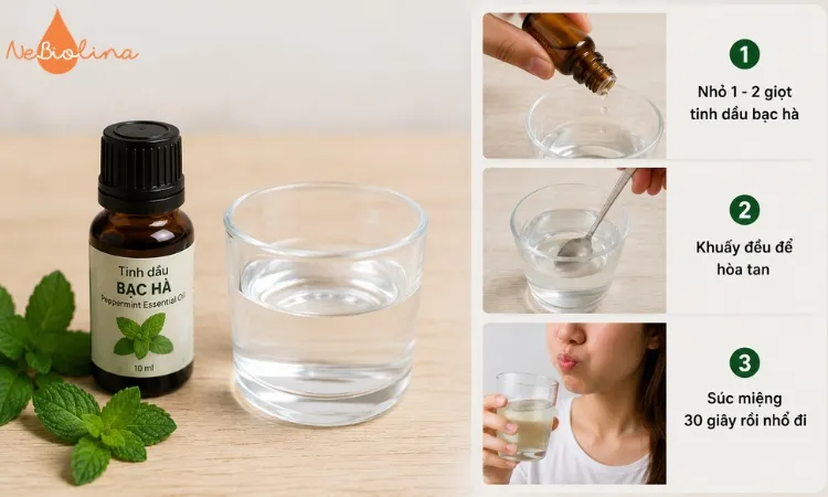 Bạc hà mang lại cảm giác dễ chịu tạm thời khi bị sâu răng.