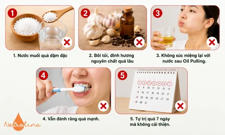 Các sai lầm khiến tình trạng viêm nướu trở nên nghiêm trọng hơn.