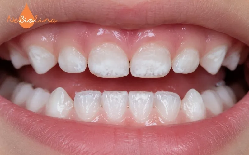 Răng bị đốm trắng là dấu hiệu sún răng ở trẻ giai đoạn sớm