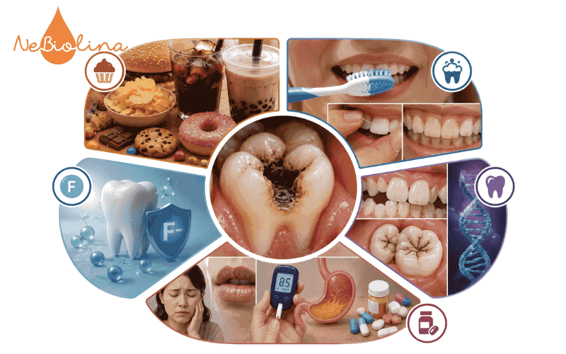 Các yếu tố làm tăng nguy cơ sâu răng