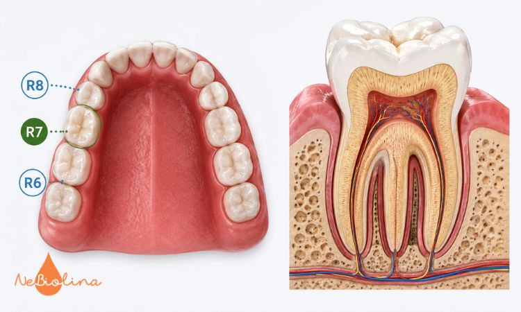 Răng số 7 và cấu trúc chân răng phức tạp của nó