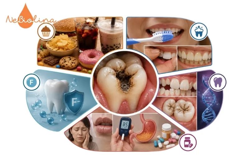Các yếu tố làm tăng nguy cơ sâu răng