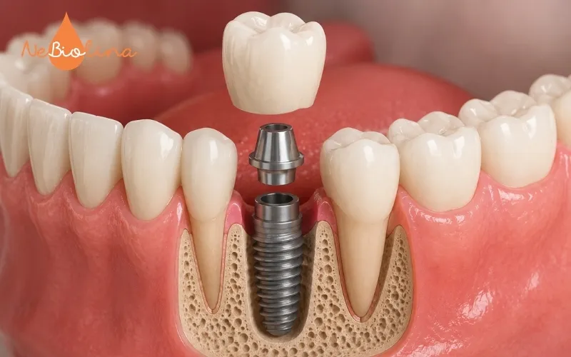 Phục hình implant sau khi răng sâu bị nhổ bỏ