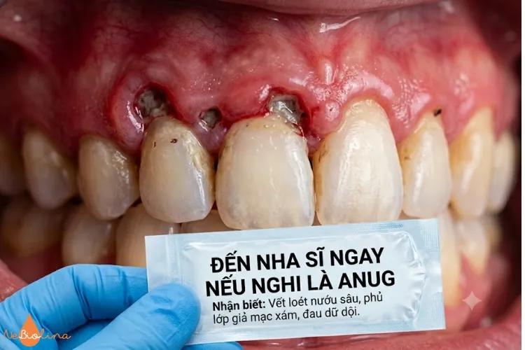 Bạn cần đến nha sĩ ngay nếu nghi là ANUG