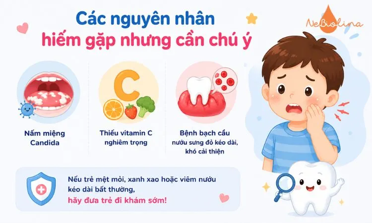Một số nguyên nhân ít gặp gây viêm nướu ở trẻ em 